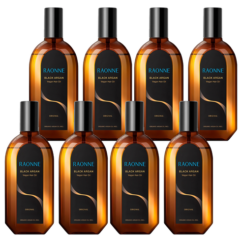 [비건뷰티] 라온느 블랙 아르간 헤어오일, 250ml, 8개