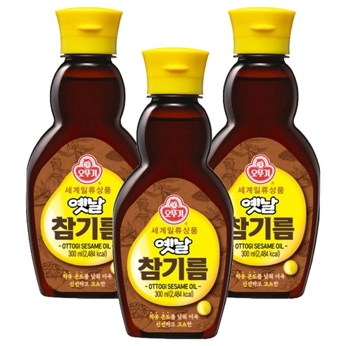 오뚜기옛날 참기름, 300ml, 3개