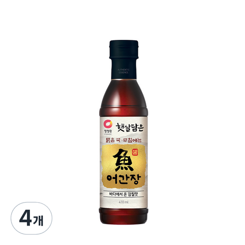 청정원 어간장, 4개, 410ml