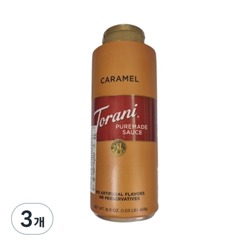 토라니 퓨어메이드 미니 소스 카라멜, 468g, 3개