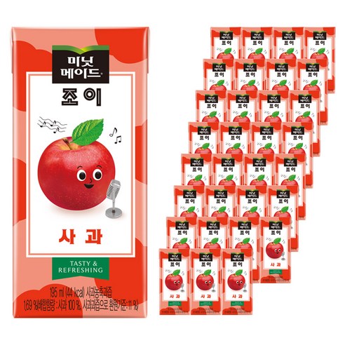 미닛메이드 조이 애플, 195ml, 96개