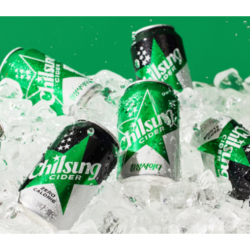 상쾌함은 그대로, 칼로리는 가볍게! 칠성사이다 제로로 일상에 청량함을 더하세요.