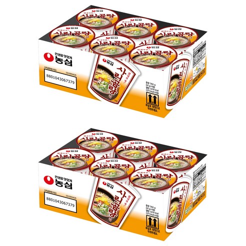 농심 사리곰탕 컵 61g, 12개