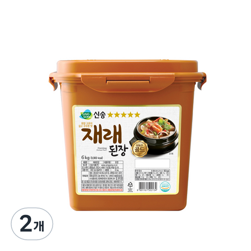 신송 재래된장, 6kg, 2개