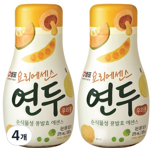 샘표 우리콩 요리에센스 연두, 320g, 4개