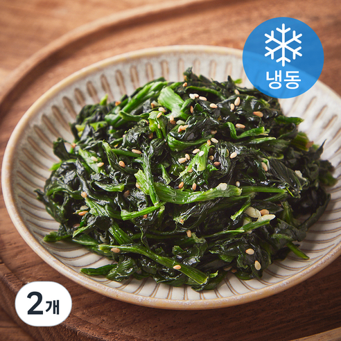 반찬단지 시금치나물 (냉동), 2개, 1kg