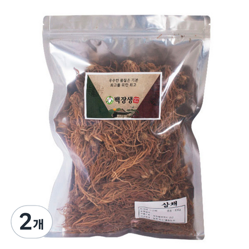 백장생 삼채, 300g, 2개