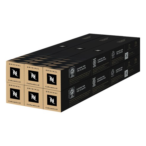 네스프레소 바리스타 크리에이션 캐러멜향 캡슐커피, 50g, 10개입, 6개