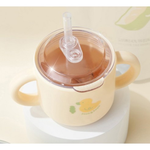 안전하고 편리한 도노도노 맘마존 실리콘 빨대컵, 우리 아이 첫 컵 성공!