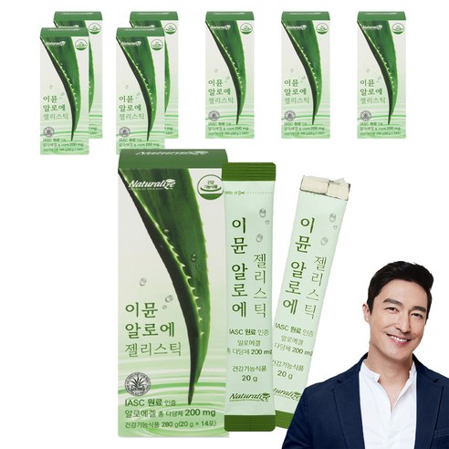 네추럴라이즈 이뮨 알로에 젤리스틱 14p, 280g, 8개