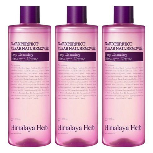 나드 퍼펙트 클리어 네일 리무버, 500ml, 3개
