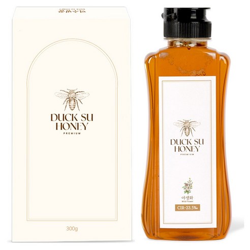 덕수벌꿀 국내산 야생화 벌꿀 튜브형, 300g, 1개
