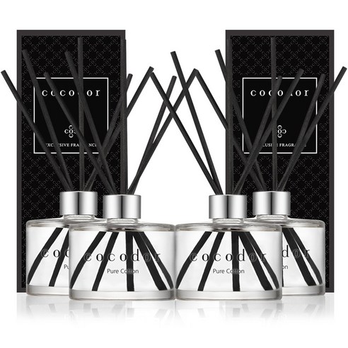 코코도르 디퓨저 200ml x 4p, 퓨어코튼