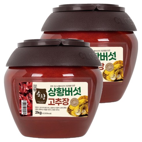 더해담 순창 상황버섯 고추장, 2kg, 2개