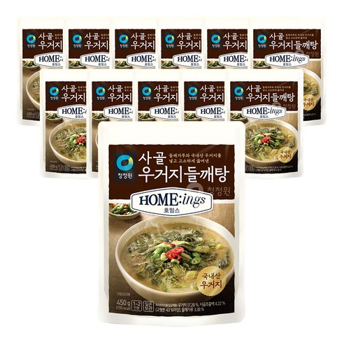 청정원 호밍스 사골 우거지들깨탕, 450g, 12개