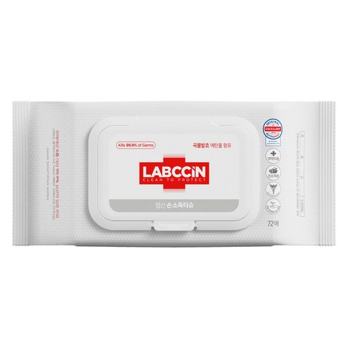 깨끗하고 안전한 일상을 위한 랩신 손소독티슈 캡형