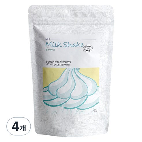 베오베 밀크쉐이크 파우더, 1kg, 4개, 1개