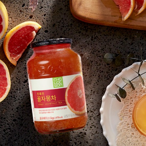 상큼한 꿀자몽차 한 잔으로 일상에 행복을 더하세요.