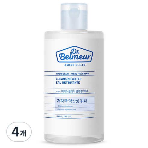 닥터벨머 아미노클리어 클렌징 워터, 4개, 300ml