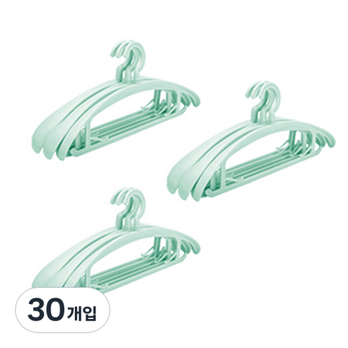 블럭마트 파스텔 2in1 옷걸이, 랜덤발송, 30개