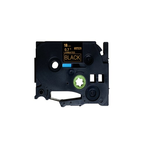 오피스토어 브라더 호환 라벨 테이프 TZ-344 18mm, 검정(바탕), 금색(글자), 8m