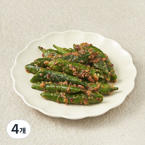 식탁위의사계 녹선 오이고추 된장무침, 120g, 4개