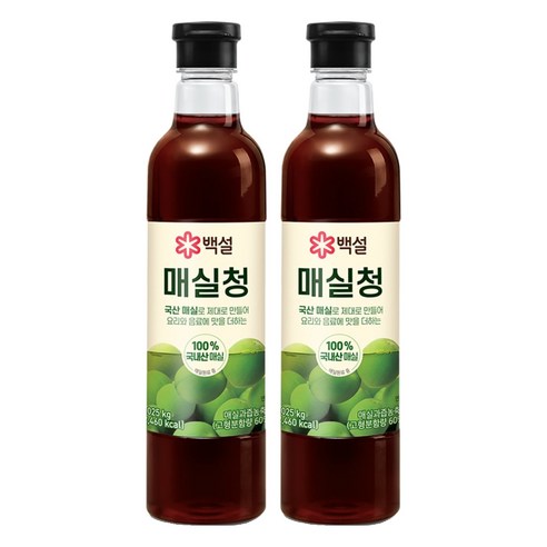 백설 매실청, 1.025kg, 2개