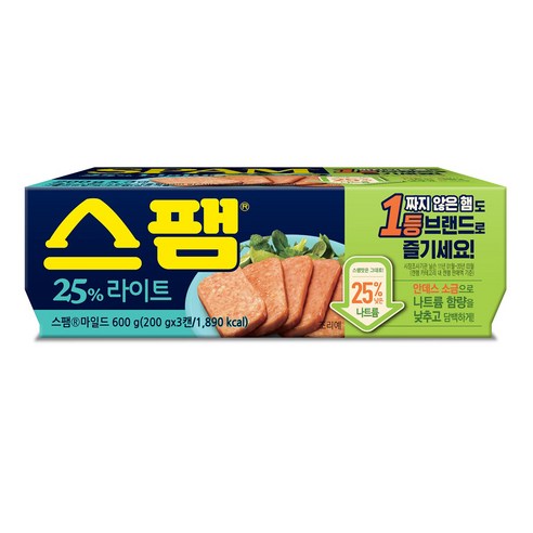 CJ 스팸라이트, 340g, 3개