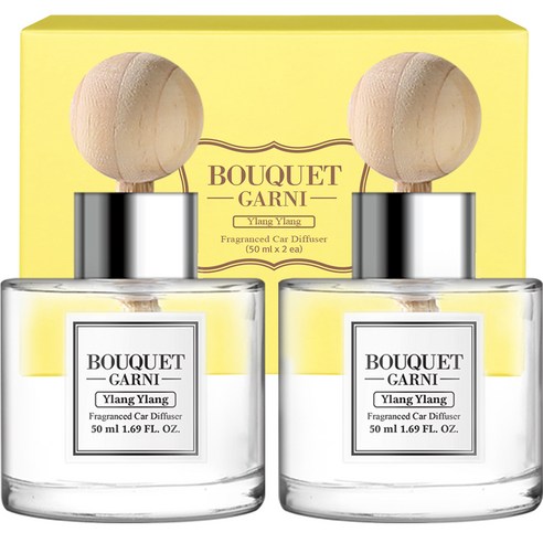 부케가르니 차량용 디퓨저 50ml 본품, 일랑일랑, 2개