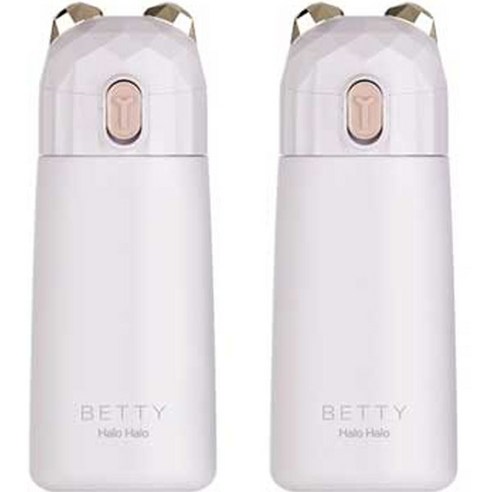 푸코 베티 미니 원터치 보온병 2p + 세척솔 세트, Light Pink, Light Pink, 270ml