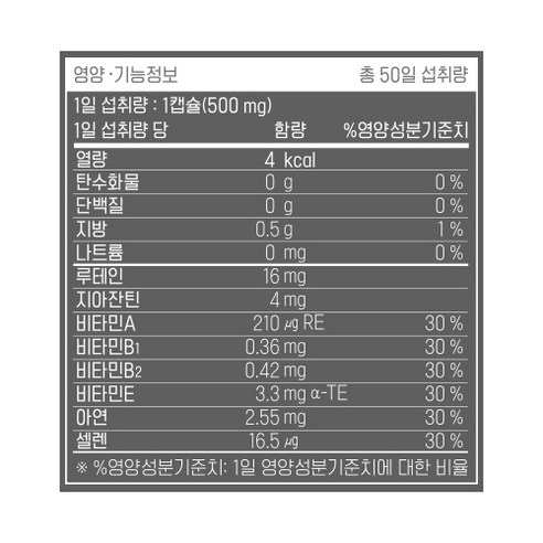 뉴트리원 루테인 지아잔틴 164, 50정, 3개