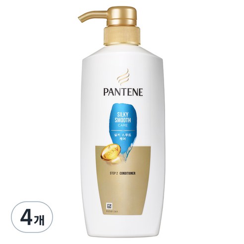 팬틴 실키 스무드 케어 컨디셔너, 500ml, 4개