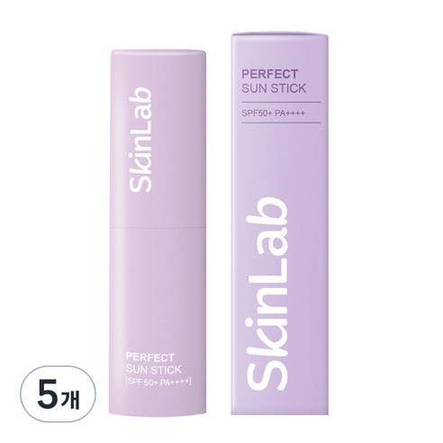 크리넥스 스킨랩 퍼펙트 선스틱 SPF50+ PA++++, 10g, 5개