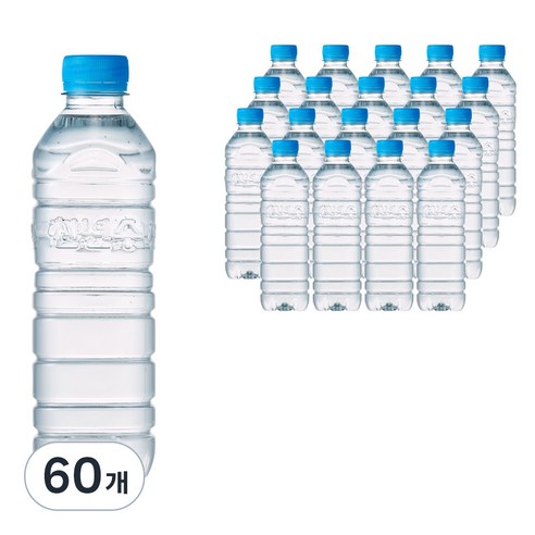가야산천년수 천년수 무라벨 생수, 500ml, 60개