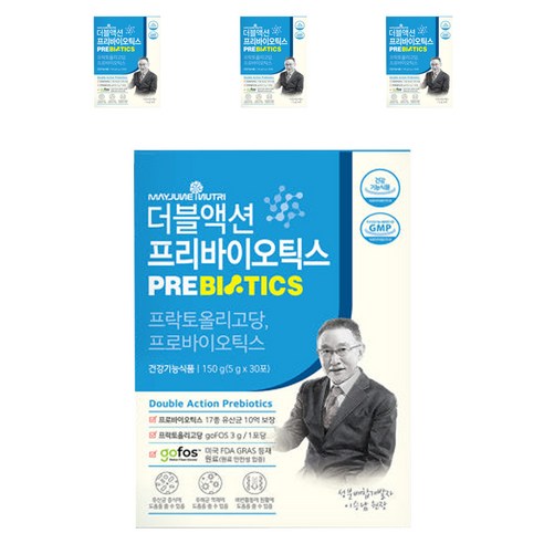 메이준뉴트리 더블액션 프리바이오틱스, 150g, 4개