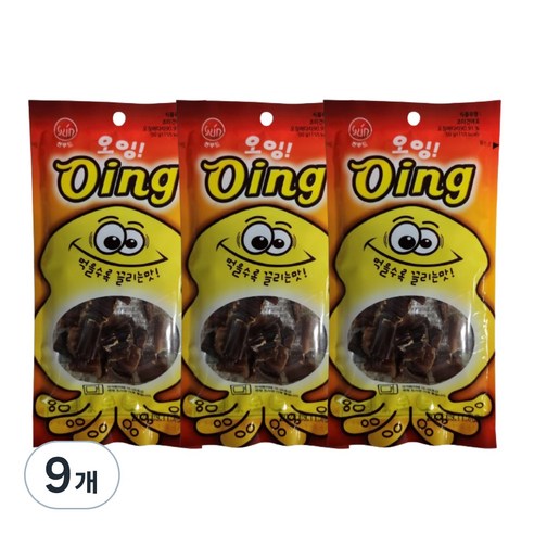 썬푸드 오잉 조미건어포, 50g, 9개