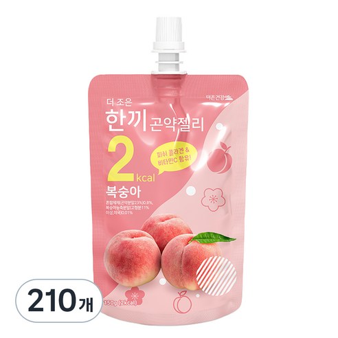 더존건강 더 조은 한끼곤약젤리 복숭아, 150g, 210개