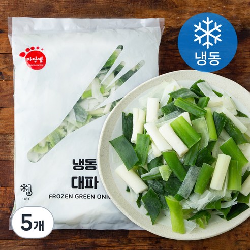 마당발 중국산 반가르기 대파 (냉동), 2kg, 5개
