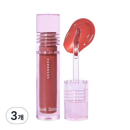 포렌코즈 속타투 립틴트, 09 오로르, 3.1ml, 3개