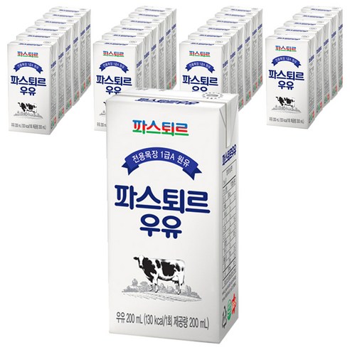 파스퇴르 멸균 우유, 200ml, 24개