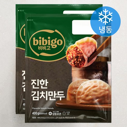 비비고 진한 김치만두 (냉동), 400g, 4개