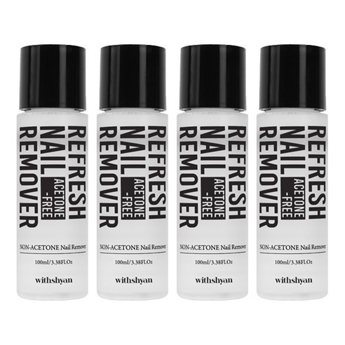 위드샨 논 아세톤 리프레쉬 네일 리무버, 100ml, 4개