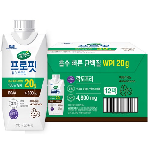 셀렉스 프로핏 웨이프로틴 아메리카노, 12개, 330ml