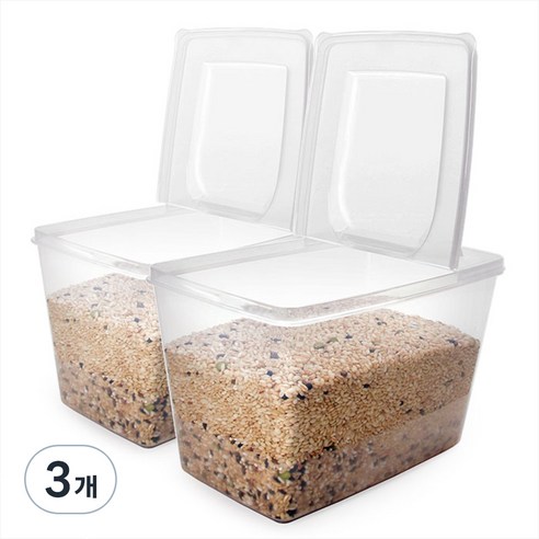 나카야 스탠딩 캐니스터 밀폐용기, 3개, 밀폐용기 2개