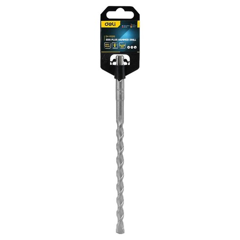 델리 툴즈 SDS Plus 텅스텐 스틸 다용도 해머 드릴 지름 10mm x 210mm 실버 EDH-Y10210, 1개