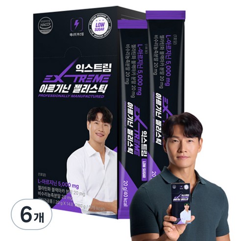 익스트림 아르기닌 젤리스틱 14p, 280g, 6개