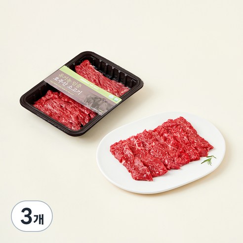 동원홈푸드 유기농 인증 치마살 구이용 (냉장), 200g, 3개