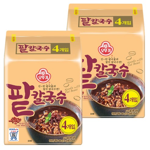 오뚜기 팥칼국수, 120g, 8개입