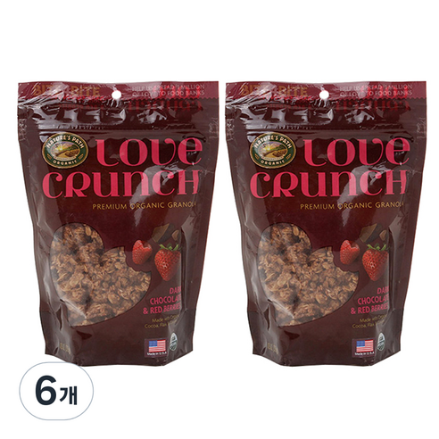 러브크런치 다크초코 앤 베리 시리얼, 325g, 6개