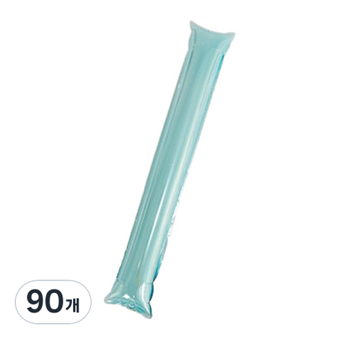 마켓감성 무패턴 치어스 풍선막대, 스카이, 90개
